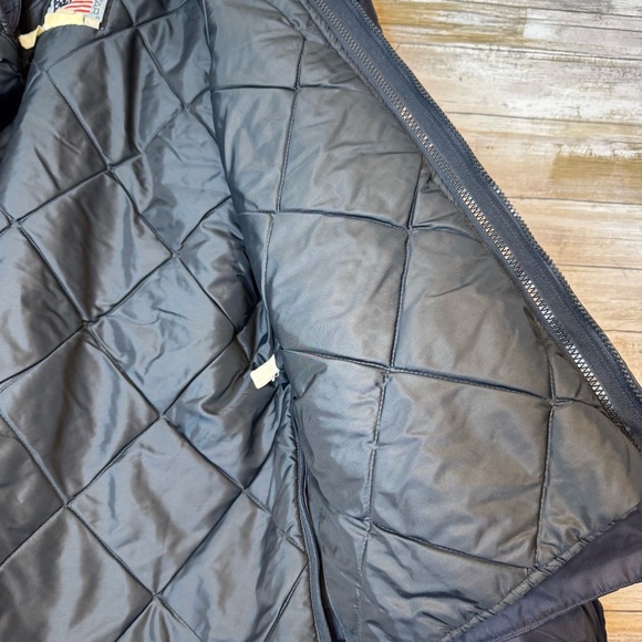 Snap n Wear Men’s Navy Blue Nylon Work Jacket Removable Vest size Medium - Picture 15 of 16
